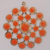 Iron Enamel Pendant. Fashion Jewelry findings. Lead-free. 63x59mm Sold by Bag
