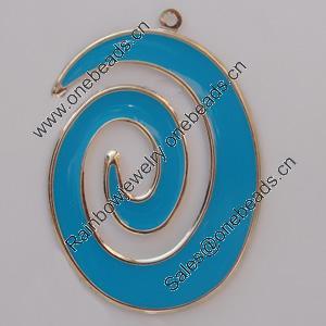 Iron Enamel Pendant. Fashion Jewelry findings. Lead-free. 53x32mm Sold by Bag