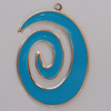 Iron Enamel Pendant. Fashion Jewelry findings. Lead-free. 53x32mm Sold by Bag