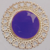 Iron Enamel Cabochons. Fashion jewelry findings. Lead-free. 34mm Sold by Bag