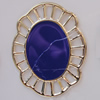 Iron Enamel Cabochons. Fashion jewelry findings. Lead-free. 42x33mm Sold by Bag