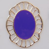 Iron Enamel Cabochons. Fashion jewelry findings. Lead-free. 42x33mm Sold by Bag