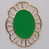 Iron Enamel Cabochons. Fashion jewelry findings. Lead-free. 42x33mm Sold by Bag