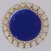 Iron Enamel Cabochons. Fashion jewelry findings. Lead-free. 38mm Sold by Bag