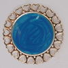 Iron Enamel Cabochons. Fashion jewelry findings. Lead-free. 38mm Sold by Bag