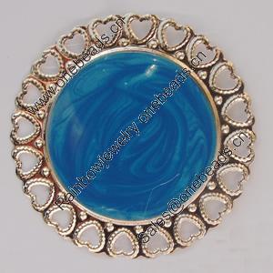 Iron Enamel Cabochons. Fashion jewelry findings. Lead-free. 38mm Sold by Bag