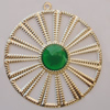 Iron Enamel Pendant. Fashion Jewelry findings. Lead-free. 60mm Sold by Bag