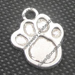 Pendant/Charm. Fashion Zinc Alloy Jewelry Findings. Lead-free. 22x17mm Sold by Bag
