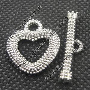 Clasps. Fashion Zinc Alloy Jewelry Findings. Lead-free. 21x18mm,21x3mm. Sold by Bag