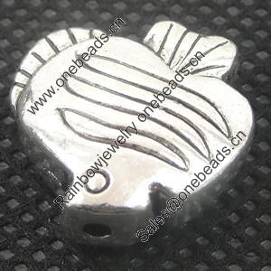 Zinc Alloy Beads. Fashion jewelry findings. Lead-free. 18x17mm Hole:1.5mm. Sold by Bag