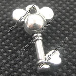 Pendant/Charm. Fashion Zinc Alloy Jewelry Findings. Lead-free. 10x18mm Sold by Bag