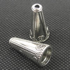 Zinc Alloy Cord End Caps. Fashion Jewelry findings. 25x12mm Sold by Bag