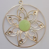 Iron Enamel Pendant. Fashion Jewelry findings. Lead-free. 59mm Sold by Bag