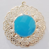 Iron Enamel Pendant. Fashion Jewelry findings. Lead-free. 56mm Sold by Bag