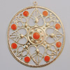 Iron Enamel Pendant. Fashion Jewelry findings. Lead-free. 66mm Sold by Bag