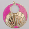 Iron Enamel Pendant. Fashion Jewelry findings. Lead-free. 58mm Sold by Bag