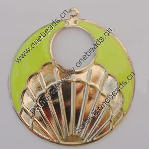 Iron Enamel Pendant. Fashion Jewelry findings. Lead-free. 58mm Sold by Bag