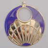 Iron Enamel Pendant. Fashion Jewelry findings. Lead-free. 58mm Sold by Bag