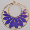 Iron Enamel Pendant. Fashion Jewelry findings. Lead-free. 64mm Sold by Bag