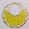 Iron Enamel Pendant. Fashion Jewelry findings. Lead-free. 64mm Sold by Bag