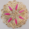Iron Enamel Cabochons. Fashion jewelry findings. Lead-free. 49mm Sold by Bag