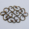 Iron Cabochons With Crystal Beads. Fashion jewelry findings. Lead-free. 60x38mm Sold by Bag