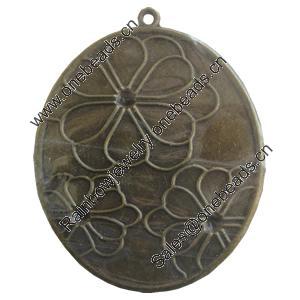 Iron Pendant. Fashion jewelry findings. Lead-free. 77x61mm Sold by Bag