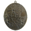 Iron Pendant. Fashion jewelry findings. Lead-free. 77x61mm Sold by Bag