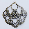 Iron Pendant. Fashion jewelry findings. Lead-free. 68x60mm Sold by Bag