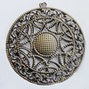 Iron Pendant. Fashion jewelry findings. Lead-free. 66mm Sold by Bag