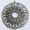 Iron Pendant. Fashion jewelry findings. Lead-free. 65mm Sold by Bag