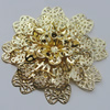 Iron Cabochons. Fashion jewelry findings. Lead-free. Flower 65mm Sold by Bag