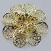 Iron Cabochons. Fashion jewelry findings. Lead-free. Flower 60mm Sold by Bag