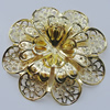 Iron Cabochons. Fashion jewelry findings. Lead-free. Flower 59mm Sold by Bag