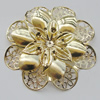 Iron Cabochons. Fashion jewelry findings. Lead-free. Flower 58mm Sold by Bag