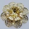 Iron Cabochons. Fashion jewelry findings. Lead-free. Flower 59mm Sold by Bag