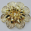 Iron Cabochons. Fashion jewelry findings. Lead-free. Flower 59mm Sold by Bag