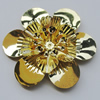 Iron Cabochons. Fashion jewelry findings. Lead-free. Flower 49mm Sold by Bag