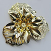 Iron Cabochons. Fashion jewelry findings. Lead-free. Flower 48mm Sold by Bag