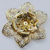 Iron Cabochons. Fashion jewelry findings. Lead-free. Flower 54mm Sold by Bag