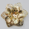 Iron Cabochons. Fashion jewelry findings. Lead-free. Flower 54mm Sold by Bag