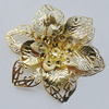 Iron Cabochons. Fashion jewelry findings. Lead-free. Flower 55mm Sold by Bag