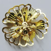 Iron Cabochons. Fashion jewelry findings. Lead-free. Flower 40mm Sold by Bag