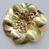 Iron Cabochons. Fashion jewelry findings. Lead-free. Flower 50mm Sold by Bag
