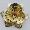 Iron Cabochons. Fashion jewelry findings. Lead-free. Flower 55mm Sold by Bag