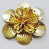 Iron Cabochons. Fashion jewelry findings. Lead-free. Flower 50mm Sold by Bag