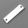Zinc Alloy Tag, silver color, Nickel-free and Lead-free, 30x8mm Hole:2mm, Sold by PC  