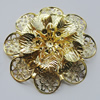 Iron Cabochons. Fashion jewelry findings. Lead-free. Flower 59mm Sold by Bag