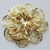 Iron Cabochons. Fashion jewelry findings. Lead-free. Flower 59mm Sold by Bag