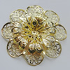 Iron Cabochons. Fashion jewelry findings. Lead-free. Flower 59mm Sold by Bag